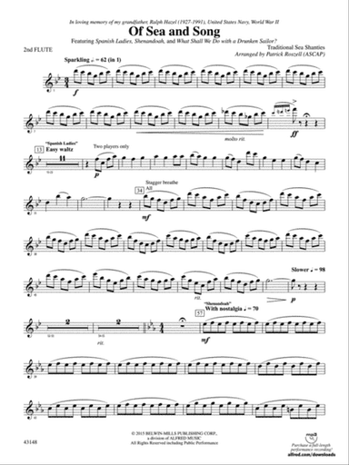 Of Sea and Song: 2nd Flute