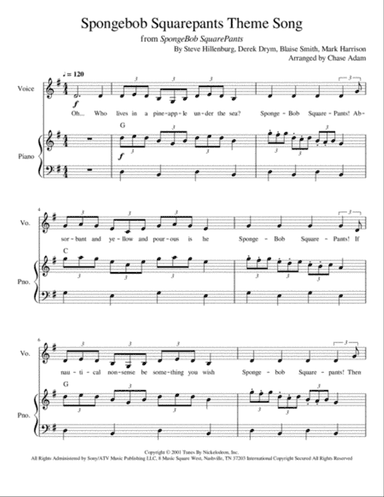 Spongebob Squarepants Theme Song