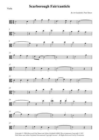 Scarborough Fair/canticle