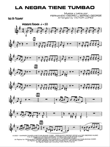 La Negra Tiene Tumbao: 3rd B-flat Trumpet