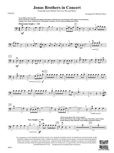 Jonas Brothers in Concert: Cello