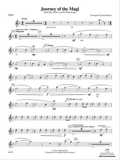 Journey of the Magi: Oboe