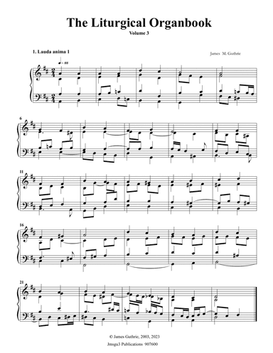 Guthrie: The Liturgical Organbook, Volume 3
