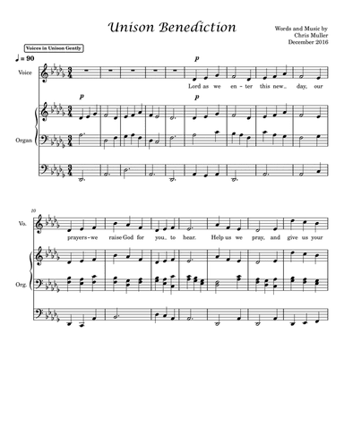 Unison Benediction