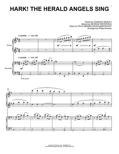 Hark! The Herald Angels Sing (arr. Phillip Keveren)