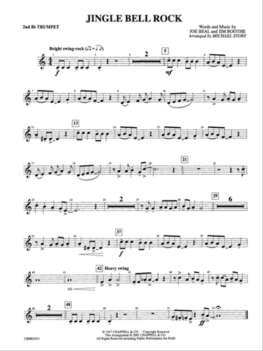 Jingle Bell Rock: 2nd B-flat Trumpet