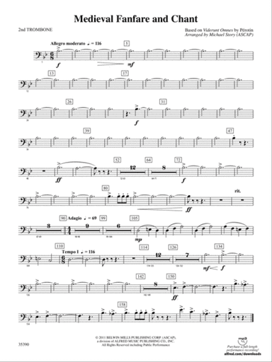 Medieval Fanfare and Chant: 2nd Trombone