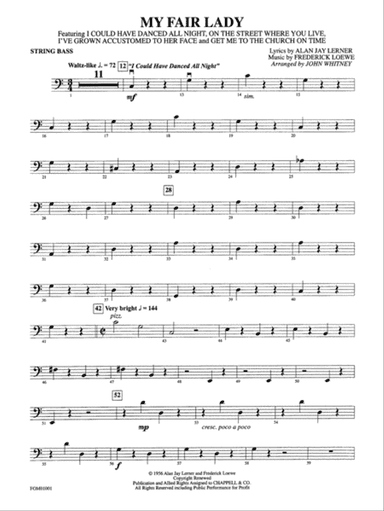 My Fair Lady (Medley): String Bass