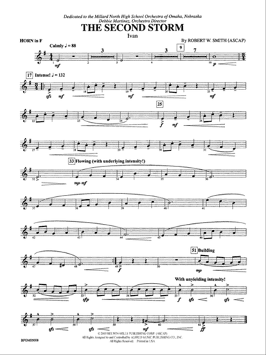 The Second Storm (Ivan): 1st F Horn