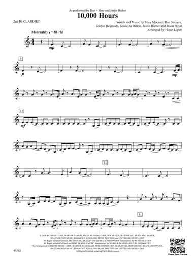 10,000 Hours: 2nd B-flat Clarinet