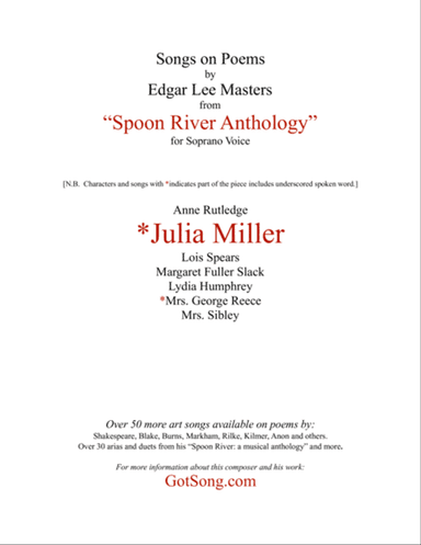 Julia Miller from "Spoon River"
