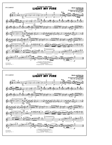 Light My Fire (arr. Paul Murtha) - Bb Clarinet