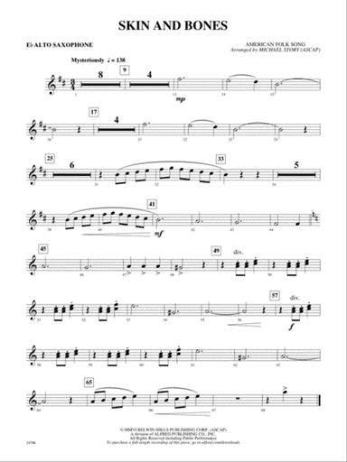 Skin and Bones: E-flat Alto Saxophone