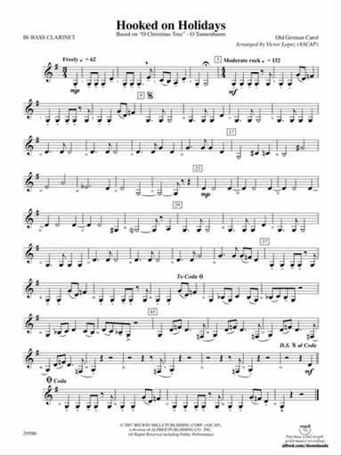Hooked on Holidays: B-flat Bass Clarinet