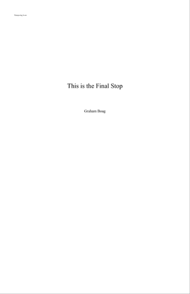 This is the Final Stop