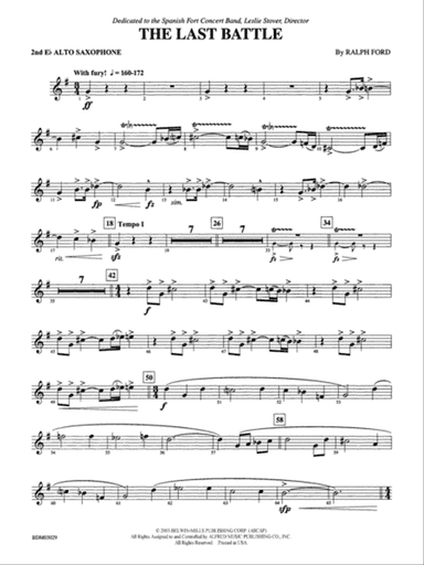 The Last Battle: 2nd E-flat Alto Saxophone