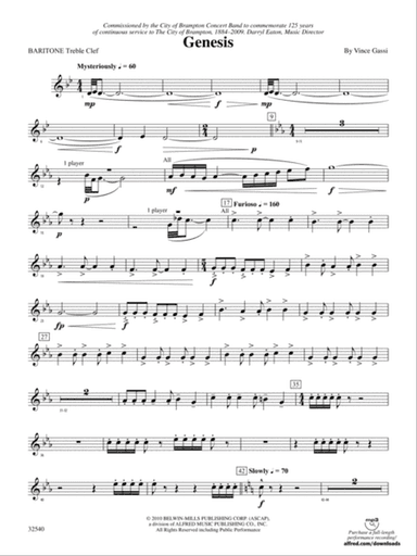 Genesis: (wp) Baritone T.C.