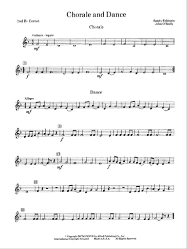 Chorale and Dance: 2nd B-flat Cornet