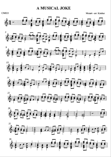 A Musical Joke - Mozart