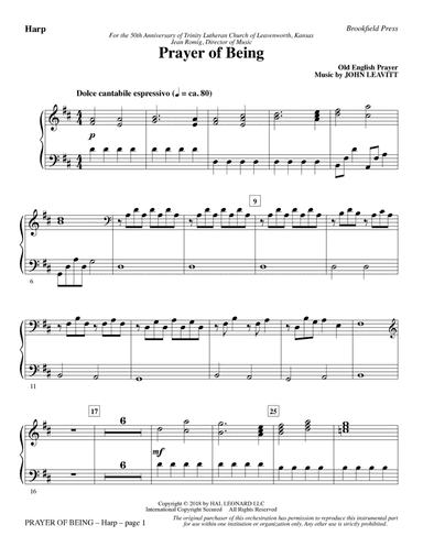 Prayer of Being - Harp