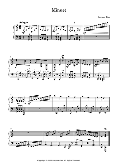 Minuet, Op. 17 No. 2