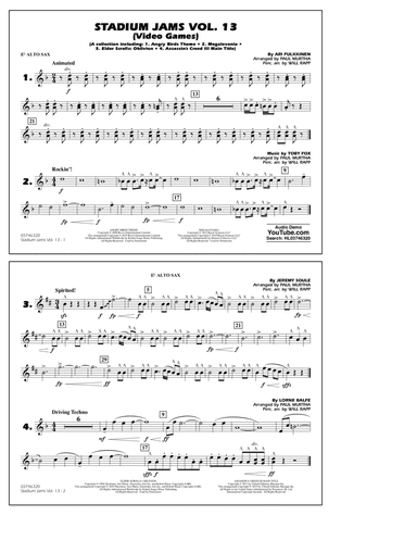 Stadium Jams Volume 13 (Video Games) - Eb Alto Sax