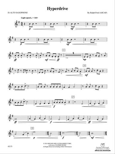 Hyperdrive: E-flat Alto Saxophone
