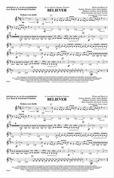 Believer: Optional Alto Sax
