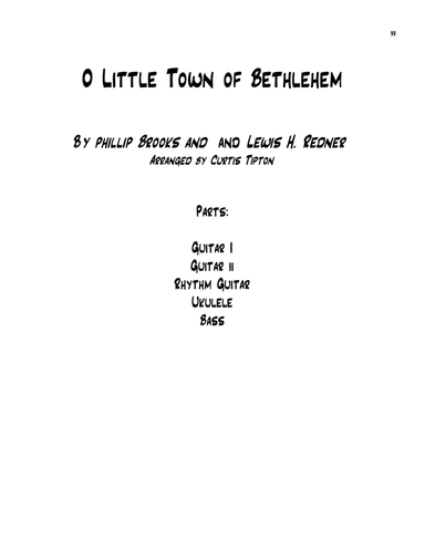O Little Town Of Bethlehem