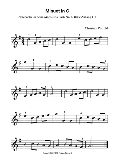 Minuet in G major