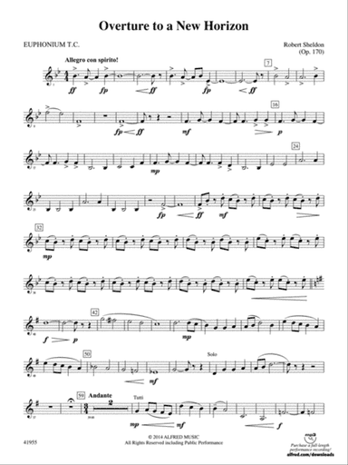 Overture to a New Horizon: Baritone T.C.