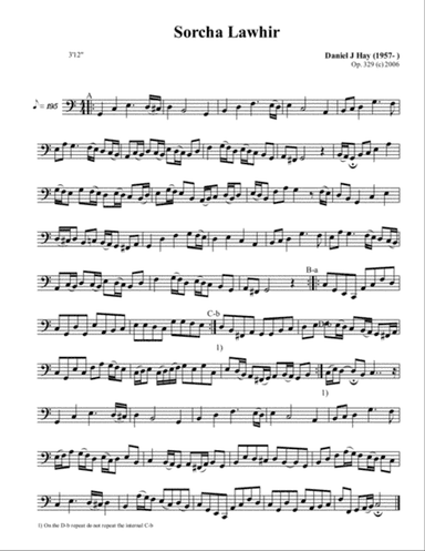 Sorcha Lawhir (Opus 329) (Bass Solo)