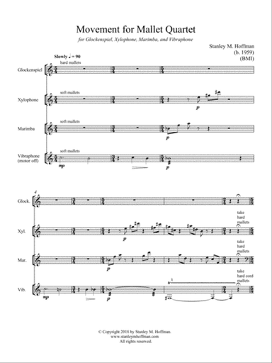 Movement for Mallet Quartet