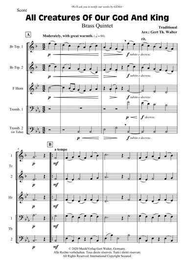 All Creatures Of Our God And King