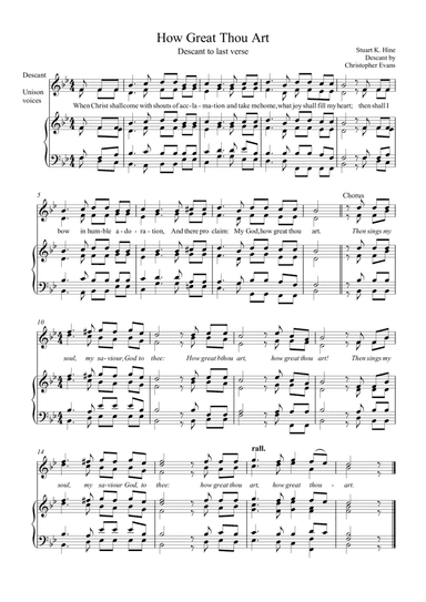How Great Thou Art Descant
