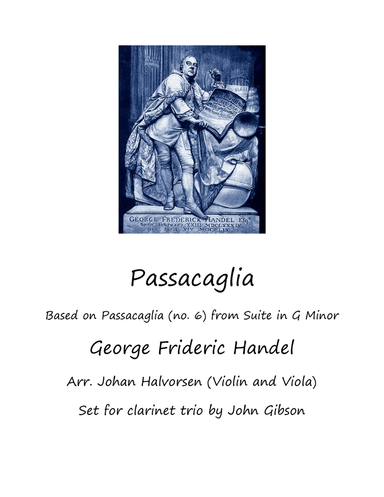 Passacaglia set for Clarinet Trio