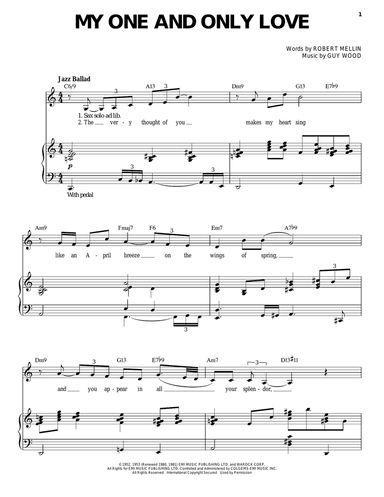 My One And Only Love