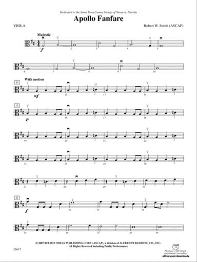 Apollo Fanfare: Viola
