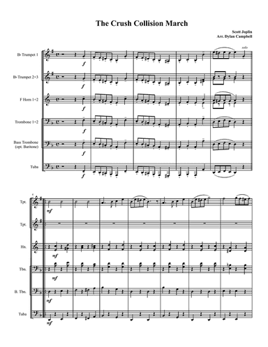 The Great Crush Collision March - Score Only