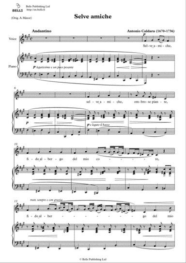 Selve amiche (F-sharp minor)