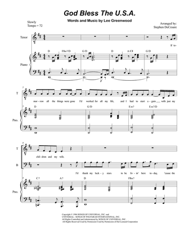 God Bless The U.S.A.
