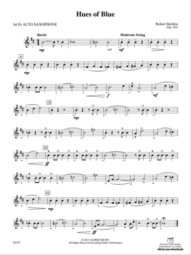 Hues of Blue: E-flat Alto Saxophone