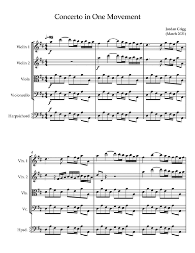 Concerto in One Movement