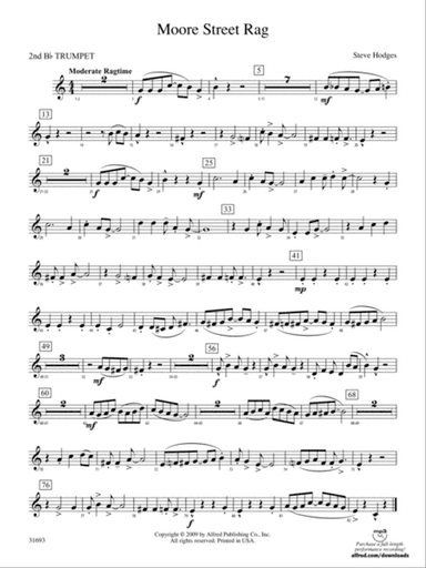 Moore Street Rag: 2nd B-flat Trumpet