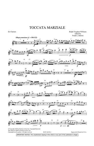 Toccata Marziale - Eb Clarinet
