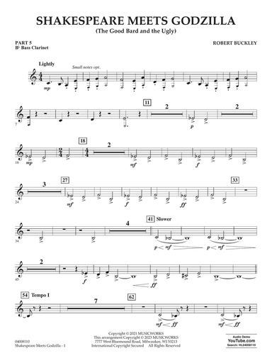 Shakespeare Meets Godzilla (The Good Bard and the Ugly) - Pt.5 - Bb Bass Clarinet