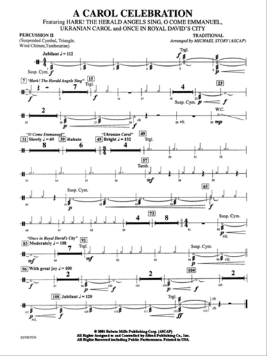 A Carol Celebration: 2nd Percussion