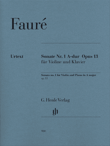 Sonata No. 1 in A Major, Op. 13 for Violin and Piano