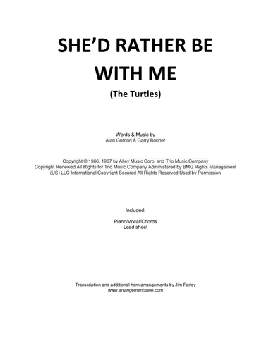 She'd Rather Be With Me