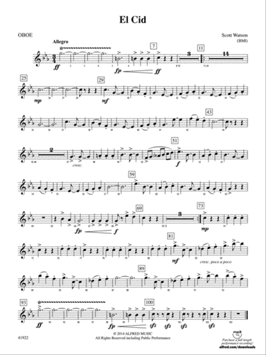 El Cid: Oboe